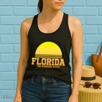 Florida The Sunshine State Retro Sun Women's Tank Top thumb 2