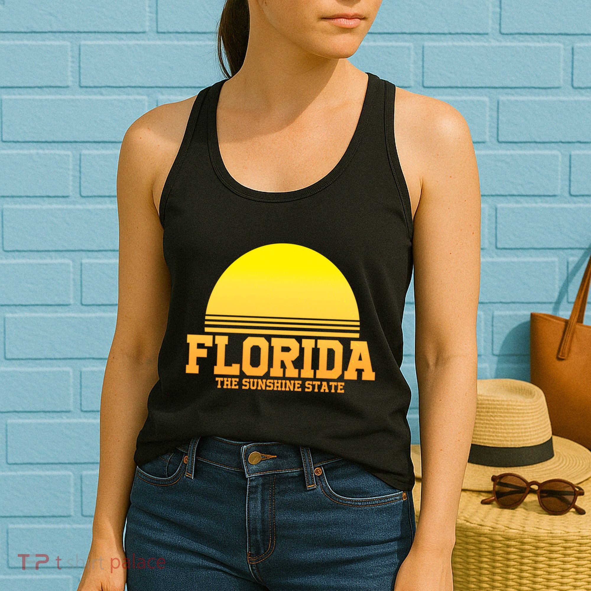 Florida The Sunshine State Retro Sun Women's Tank Top
