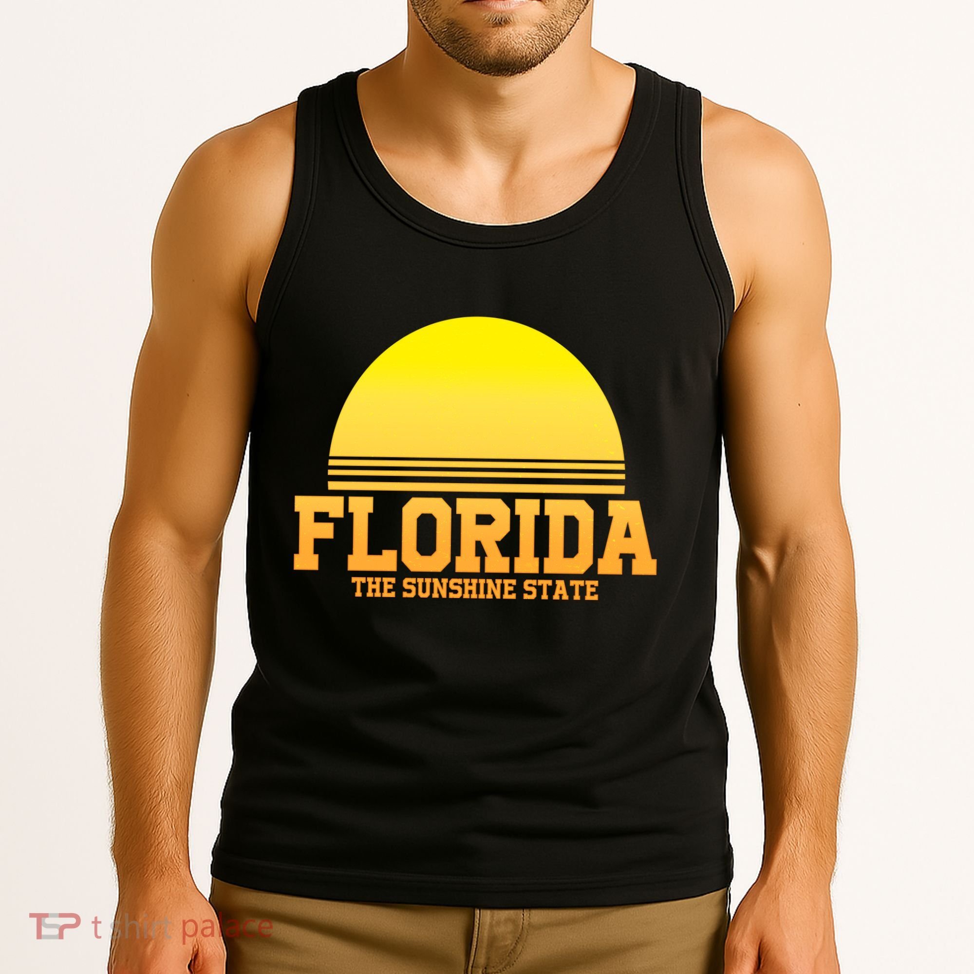 Florida The Sunshine State Retro Sun Tank Top