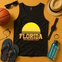 Florida The Sunshine State Retro Sun Tank Top thumb 4