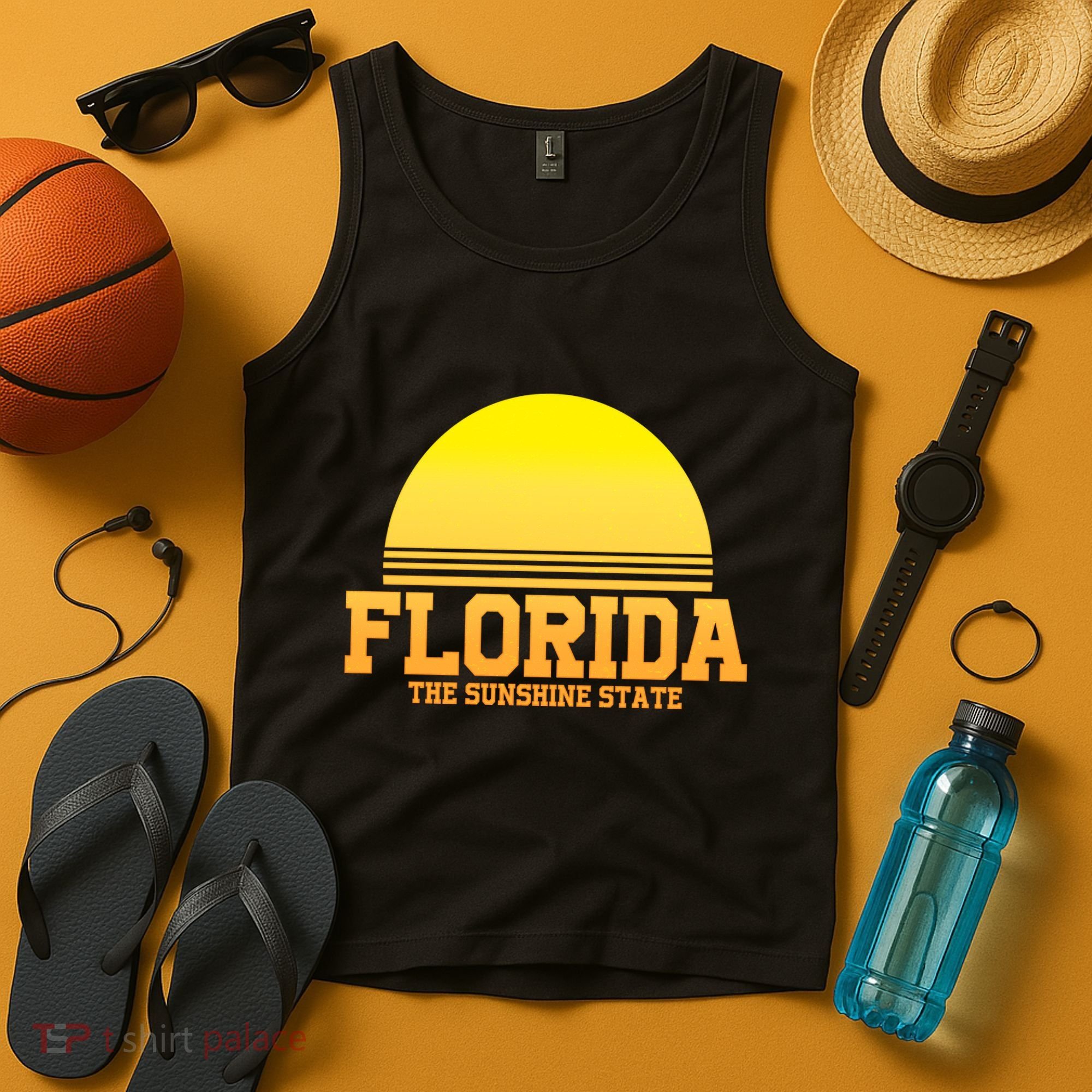 Florida The Sunshine State Retro Sun Tank Top