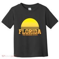 Florida The Sunshine State Retro Sun Toddler T-Shirt thumb 0