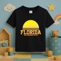 Florida The Sunshine State Retro Sun Toddler T-Shirt thumb 3