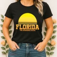 Florida The Sunshine State Retro Sun Women's T-Shirt thumb 2