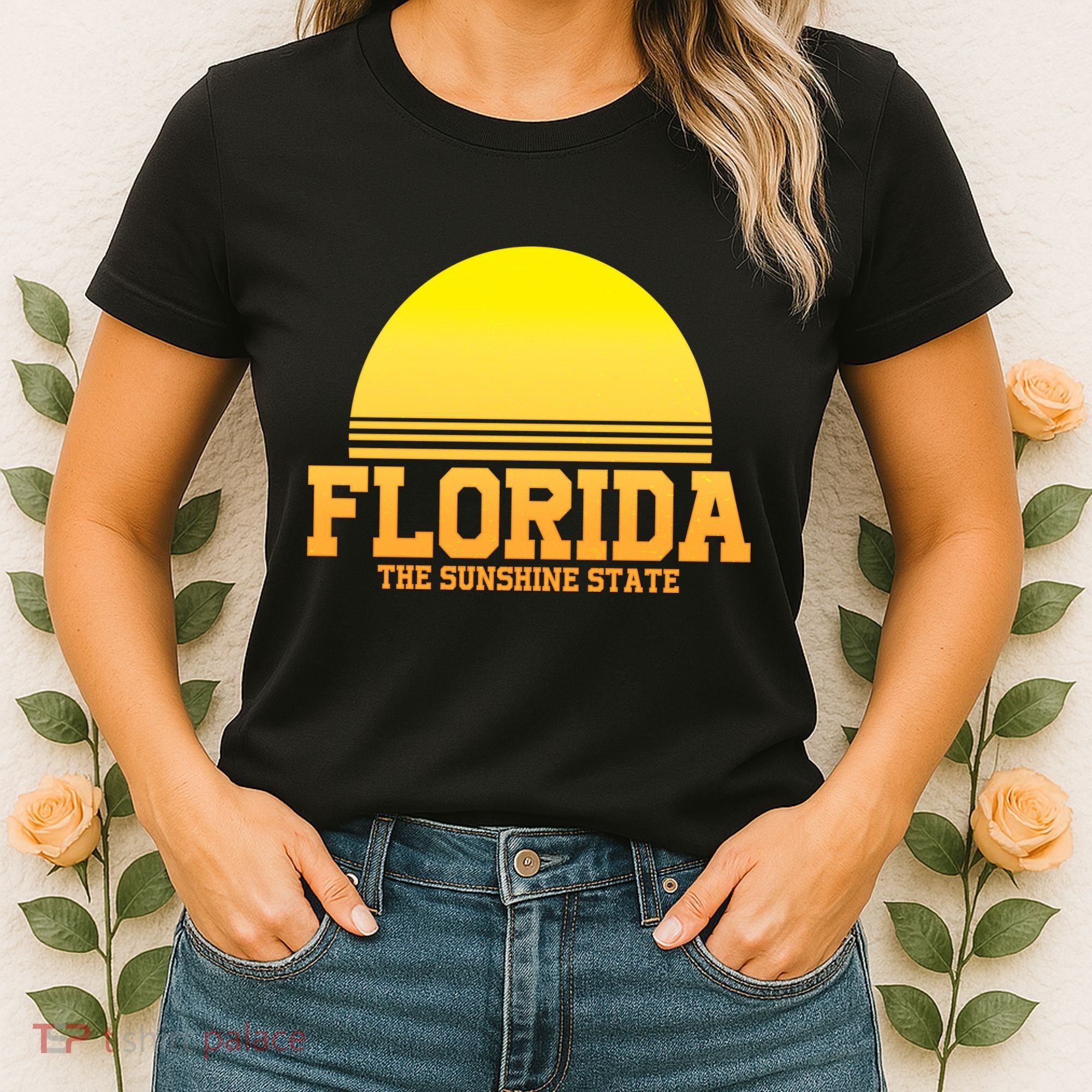 Florida The Sunshine State Retro Sun Women's T-Shirt