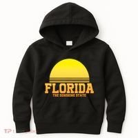Florida The Sunshine State Retro Sun Kids Hoodie thumb 0