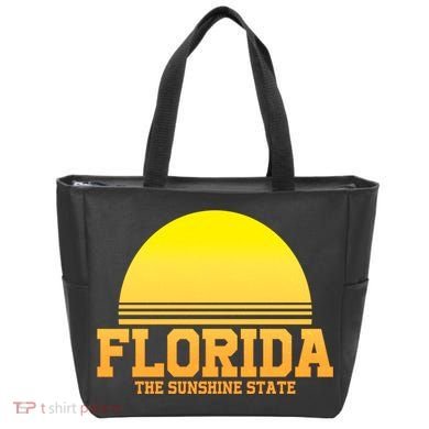 Florida The Sunshine State Retro Sun Tote Bag