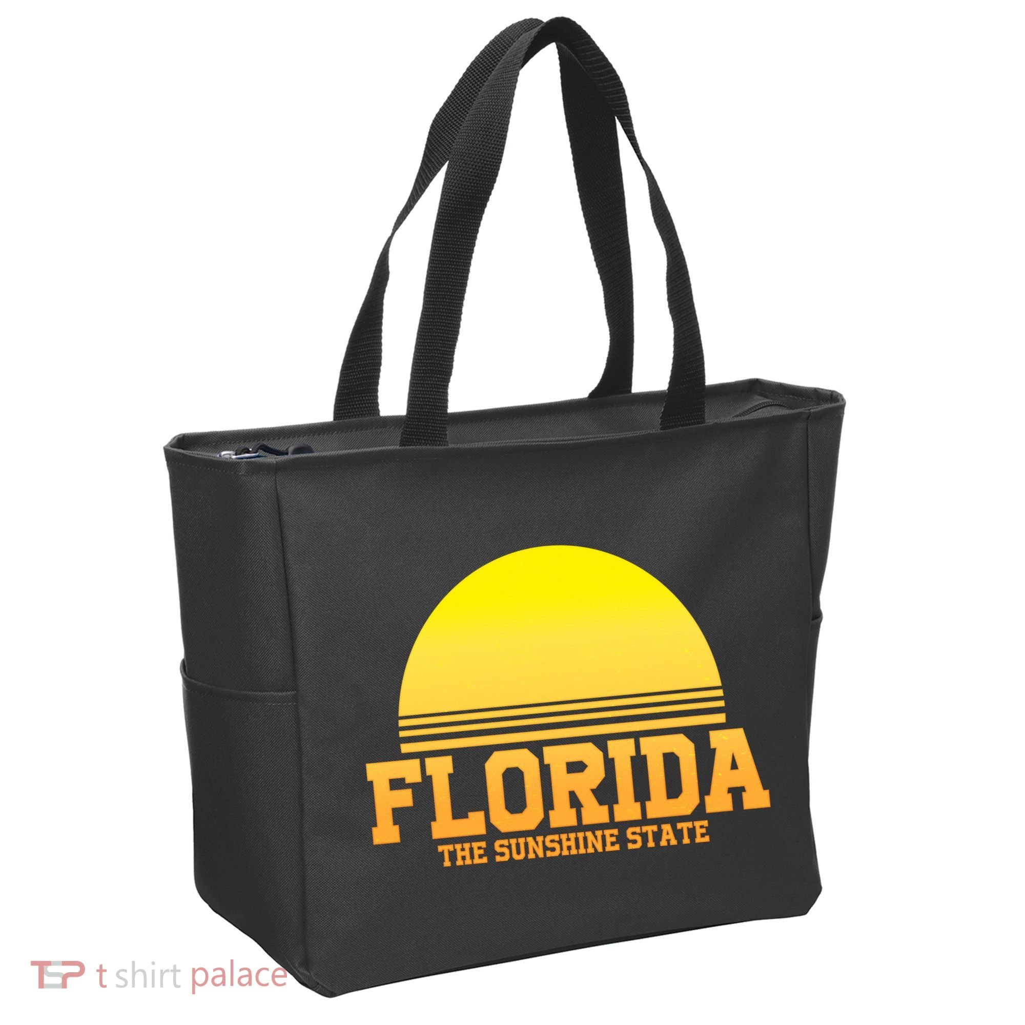 Florida The Sunshine State Retro Sun Tote Bag