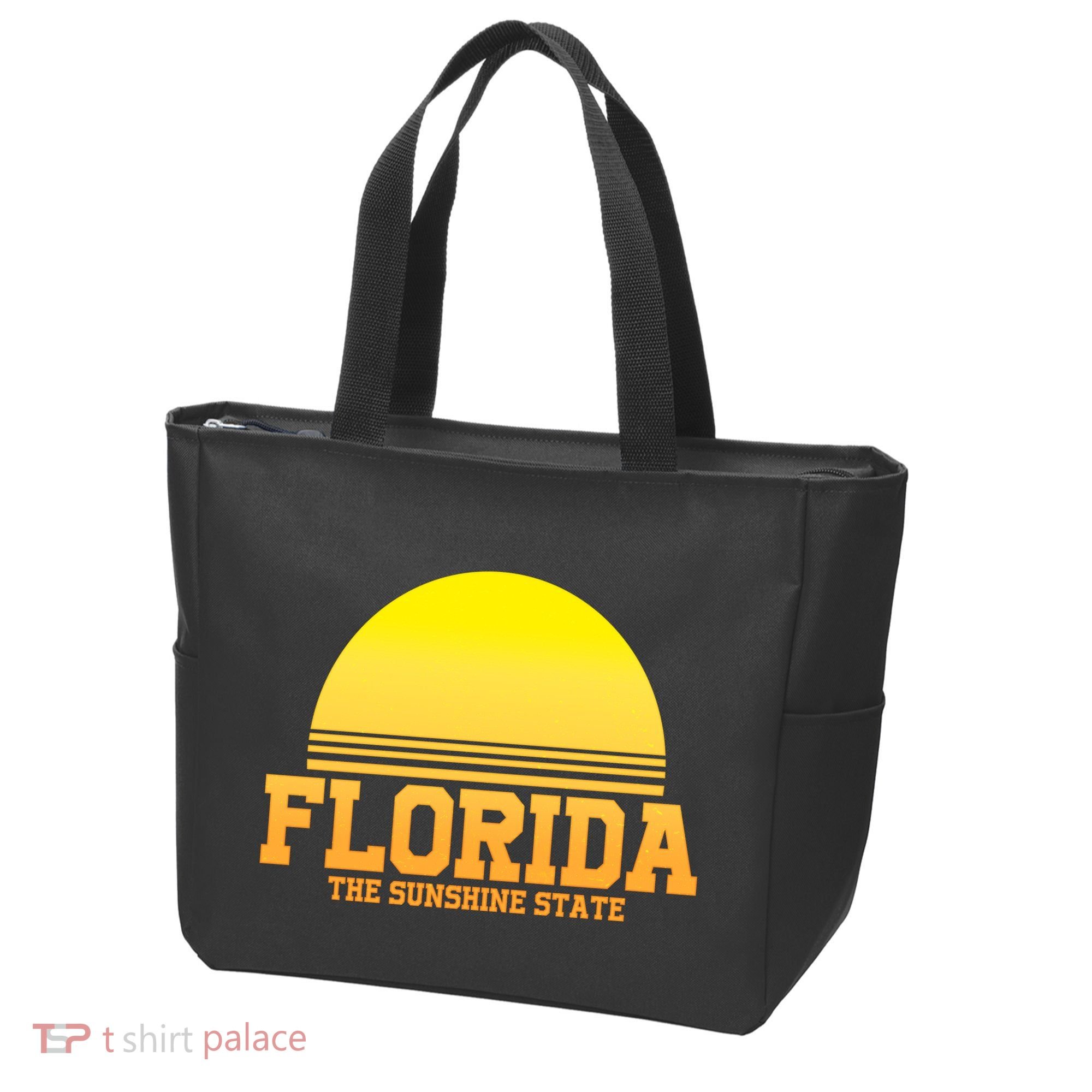 Florida The Sunshine State Retro Sun Tote Bag