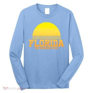 Florida The Sunshine State Retro Sun Long Sleeve Shirt