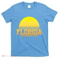 Florida The Sunshine State Retro Sun T-Shirt thumb 0