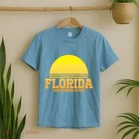 Florida The Sunshine State Retro Sun T-Shirt thumb 2