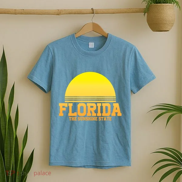 Florida The Sunshine State Retro Sun T-Shirt