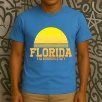 Florida The Sunshine State Retro Sun T-Shirt thumb 3