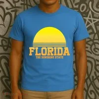 Florida The Sunshine State Retro Sun T-Shirt thumb 3