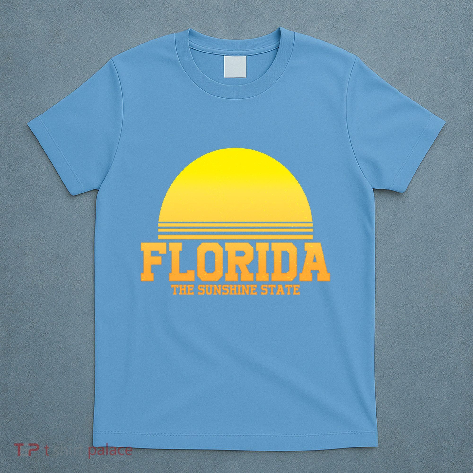 Florida The Sunshine State Retro Sun T-Shirt