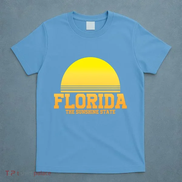 Florida The Sunshine State Retro Sun T-Shirt