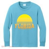 Florida The Sunshine State Retro Sun Kids Long Sleeve Shirt thumb 0