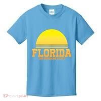 Florida The Sunshine State Retro Sun Kids T-Shirt thumb 0