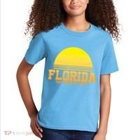 Florida The Sunshine State Retro Sun Kids T-Shirt thumb 2
