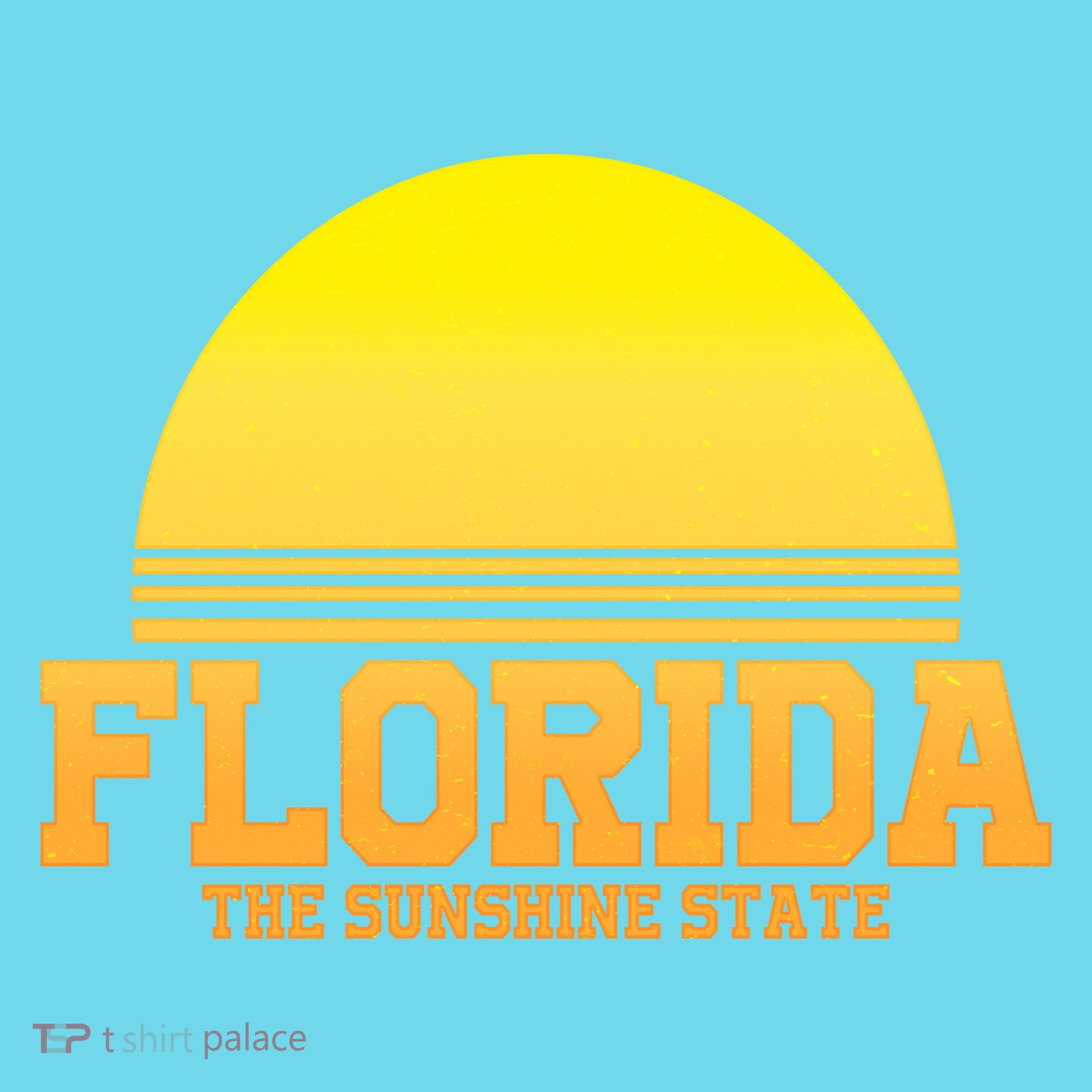 Florida The Sunshine State Retro Sun Kids T-Shirt