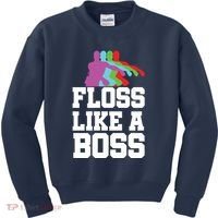 Floss Like A Boss Kids Sweatshirt thumb 0