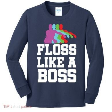 Floss Like A Boss Kids Long Sleeve Shirt