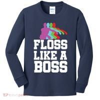 Floss Like A Boss Kids Long Sleeve Shirt thumb 0