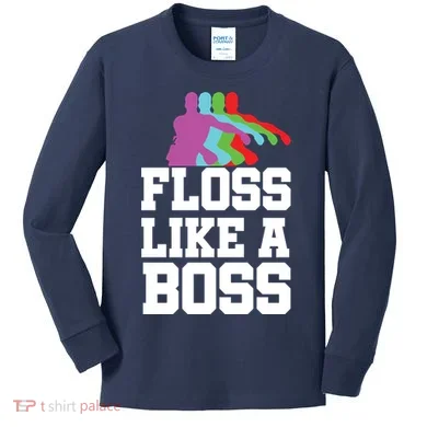 Floss Like A Boss Kids Long Sleeve Shirt