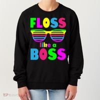 Floss Like A Boss 80's Style Retro Women's Sweatshirt thumb 0