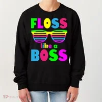 Floss Like A Boss 80's Style Retro Women's Sweatshirt thumb 0