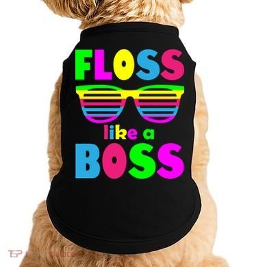 Floss Like A Boss 80's Style Retro Doggie Tank