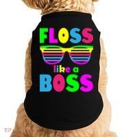 Floss Like A Boss 80's Style Retro Doggie Tank thumb 0