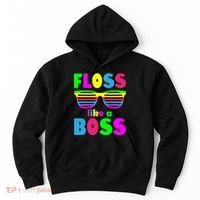 Floss Like A Boss 80's Style Retro Hoodie thumb 0