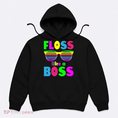 Floss Like A Boss 80's Style Retro Hoodie