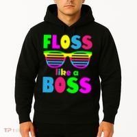 Floss Like A Boss 80's Style Retro Hoodie thumb 2