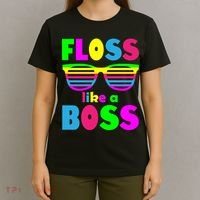Floss Like A Boss 80's Style Retro T-Shirt thumb 4