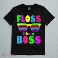 Floss Like A Boss 80's Style Retro T-Shirt thumb 5