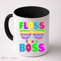 Floss Like A Boss 80's Style Retro Coffee Mug thumb 0