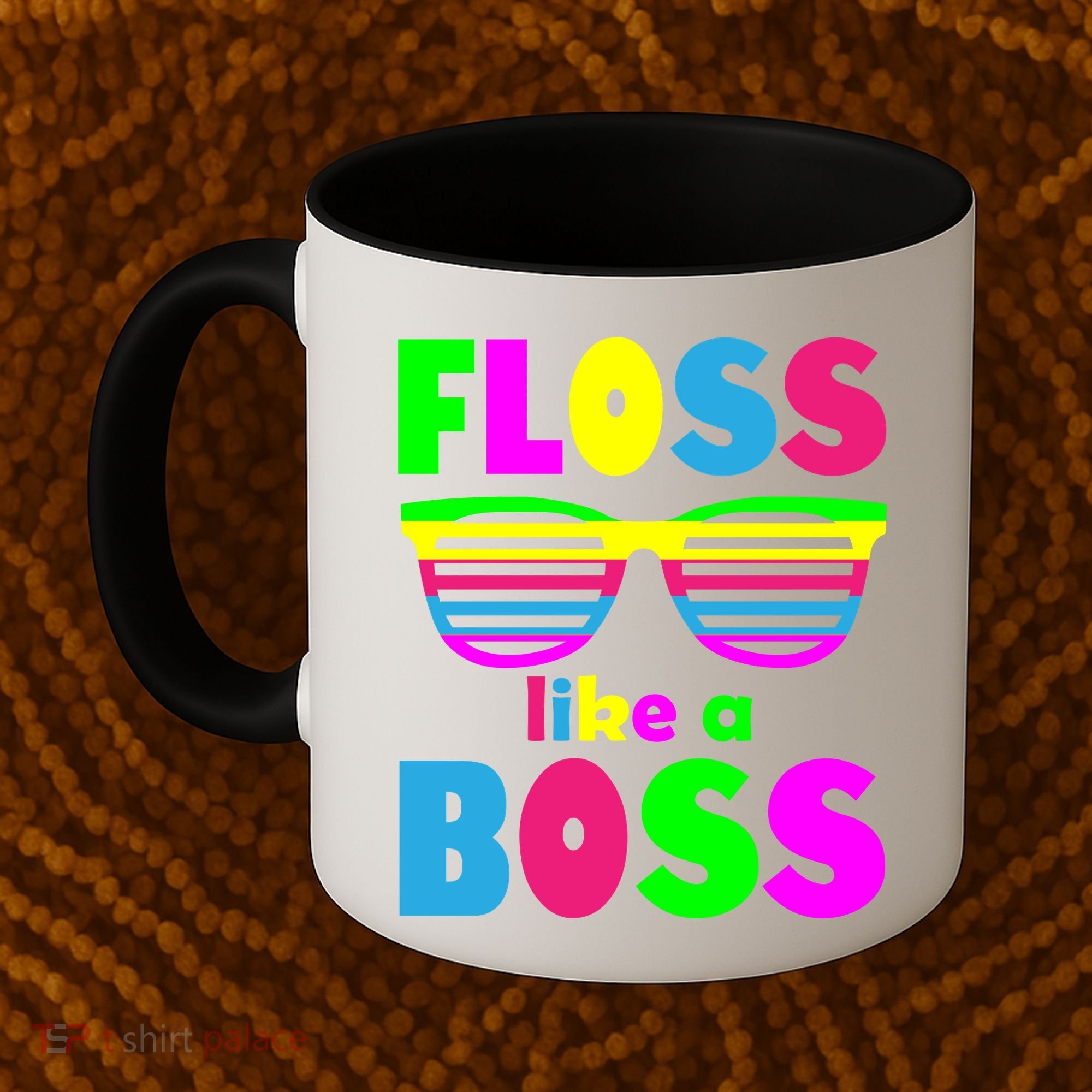 Floss Like A Boss 80's Style Retro Coffee Mug