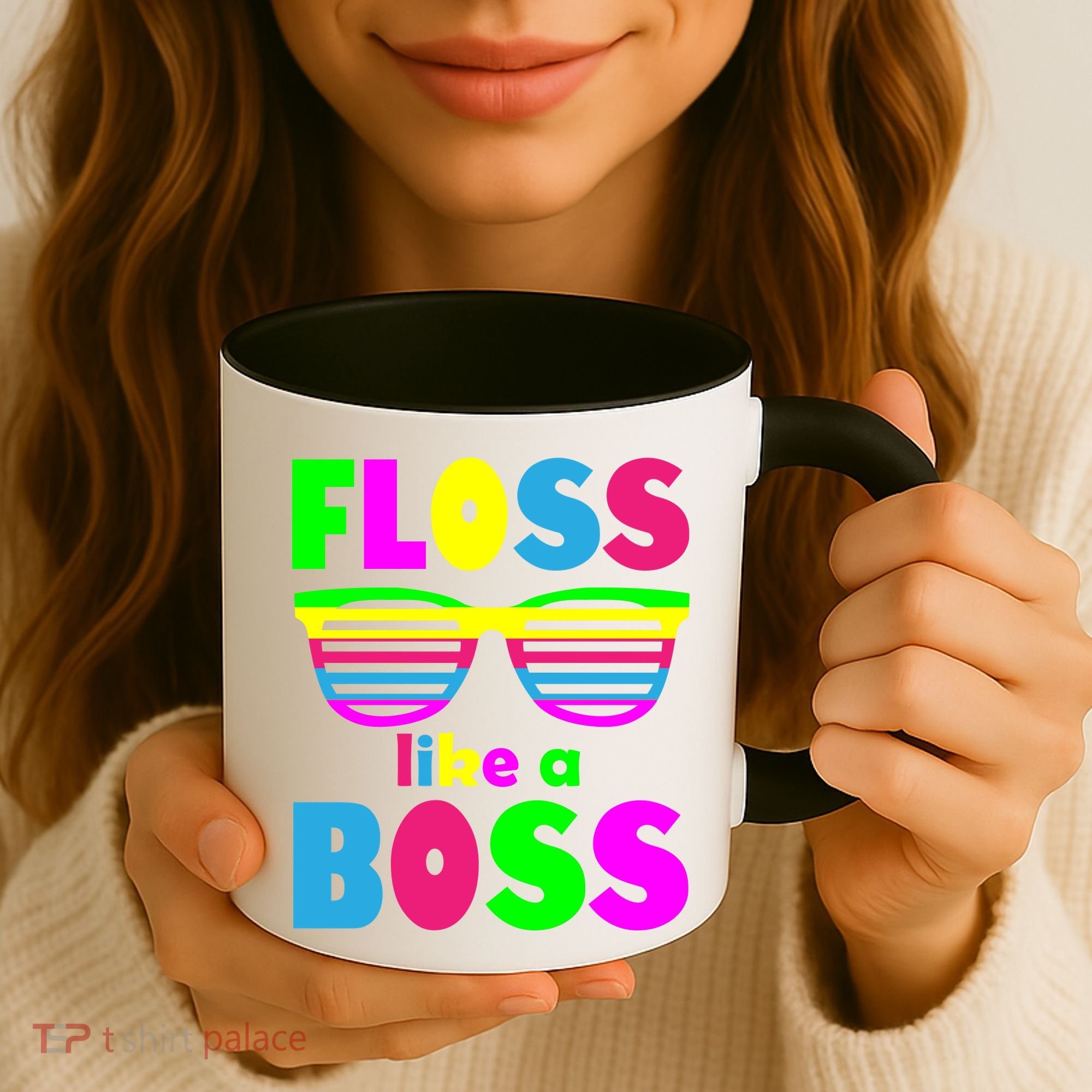 Floss Like A Boss 80's Style Retro Coffee Mug