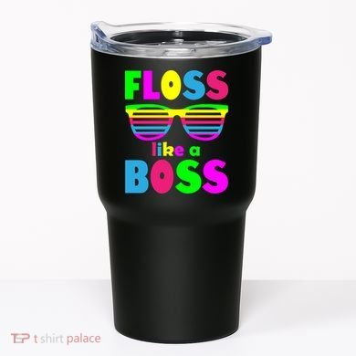 Floss Like A Boss 80's Style Retro Tumbler