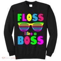 Floss Like A Boss 80's Style Retro Tall Sweatshirt thumb 0