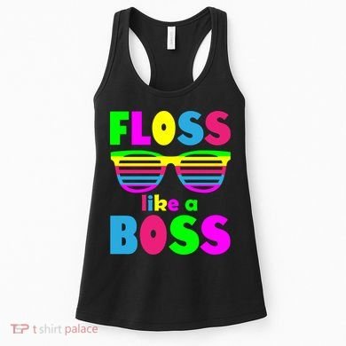 Floss Like A Boss 80's Style Retro Women's Tank Top