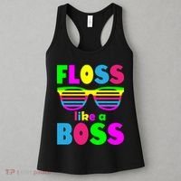 Floss Like A Boss 80's Style Retro Women's Tank Top thumb 3