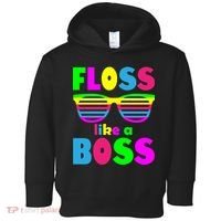 Floss Like A Boss 80's Style Retro Toddler Hoodie thumb 0