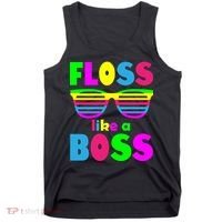 Floss Like A Boss 80's Style Retro Tank Top thumb 0