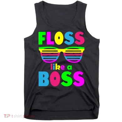Floss Like A Boss 80's Style Retro Tank Top