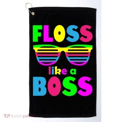 Floss Like A Boss 80's Style Retro Golf Towel