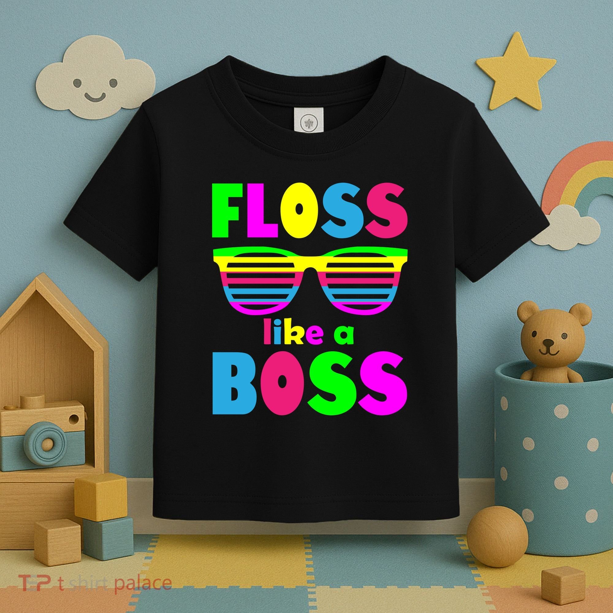 Floss Like A Boss 80's Style Retro Toddler T-Shirt
